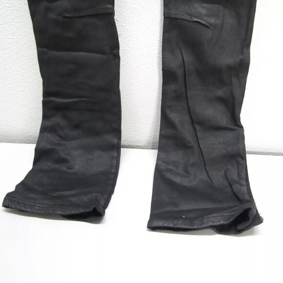 NEW TULONES Mens Coated Cargo Jeans Size 29 x 36 Black - Picture 9 of 12